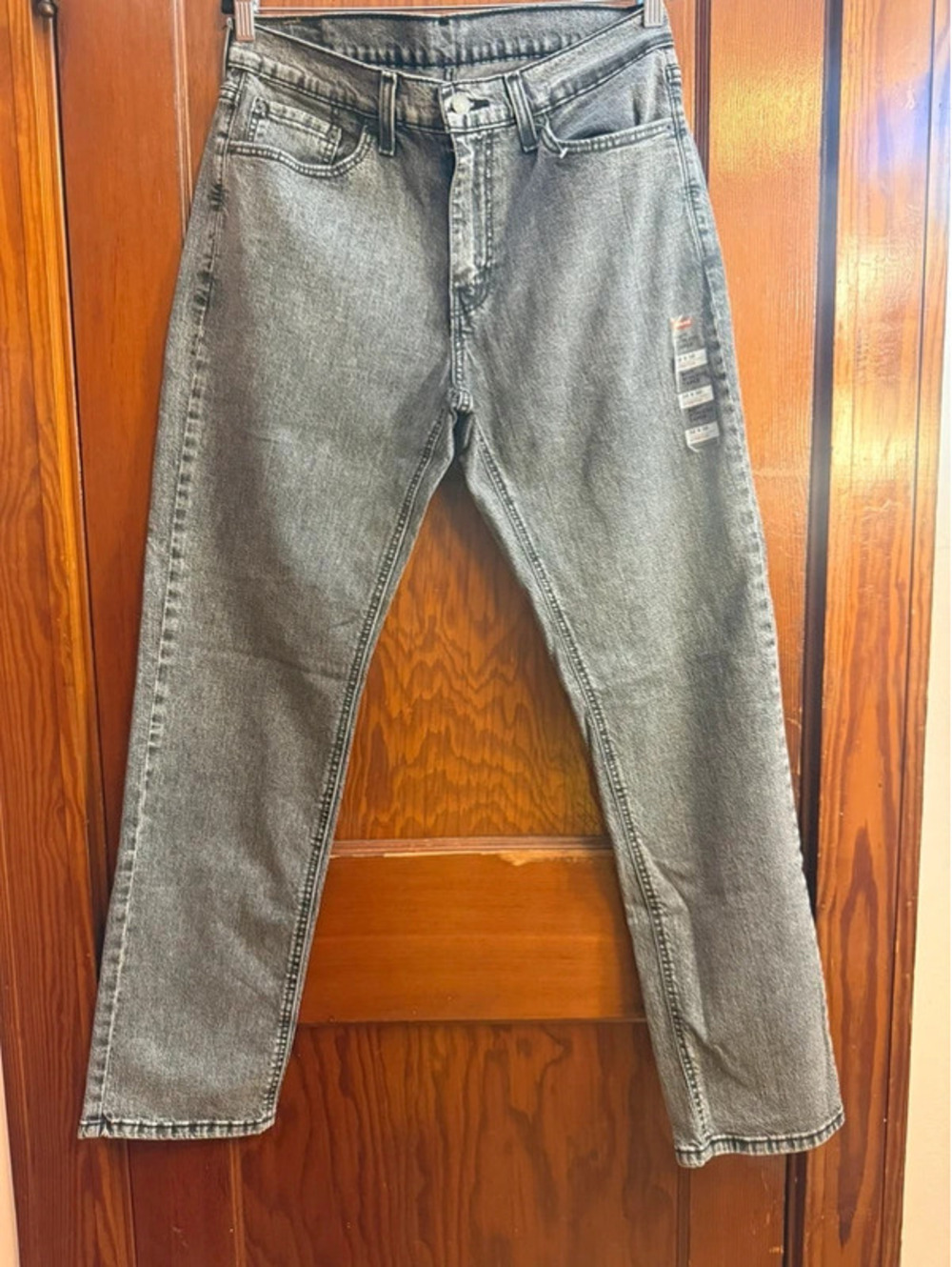 Levi’s 541 Athletic Taper Men’s Jeans W32 L32 Acid Wash Black Stretch 18181-0666